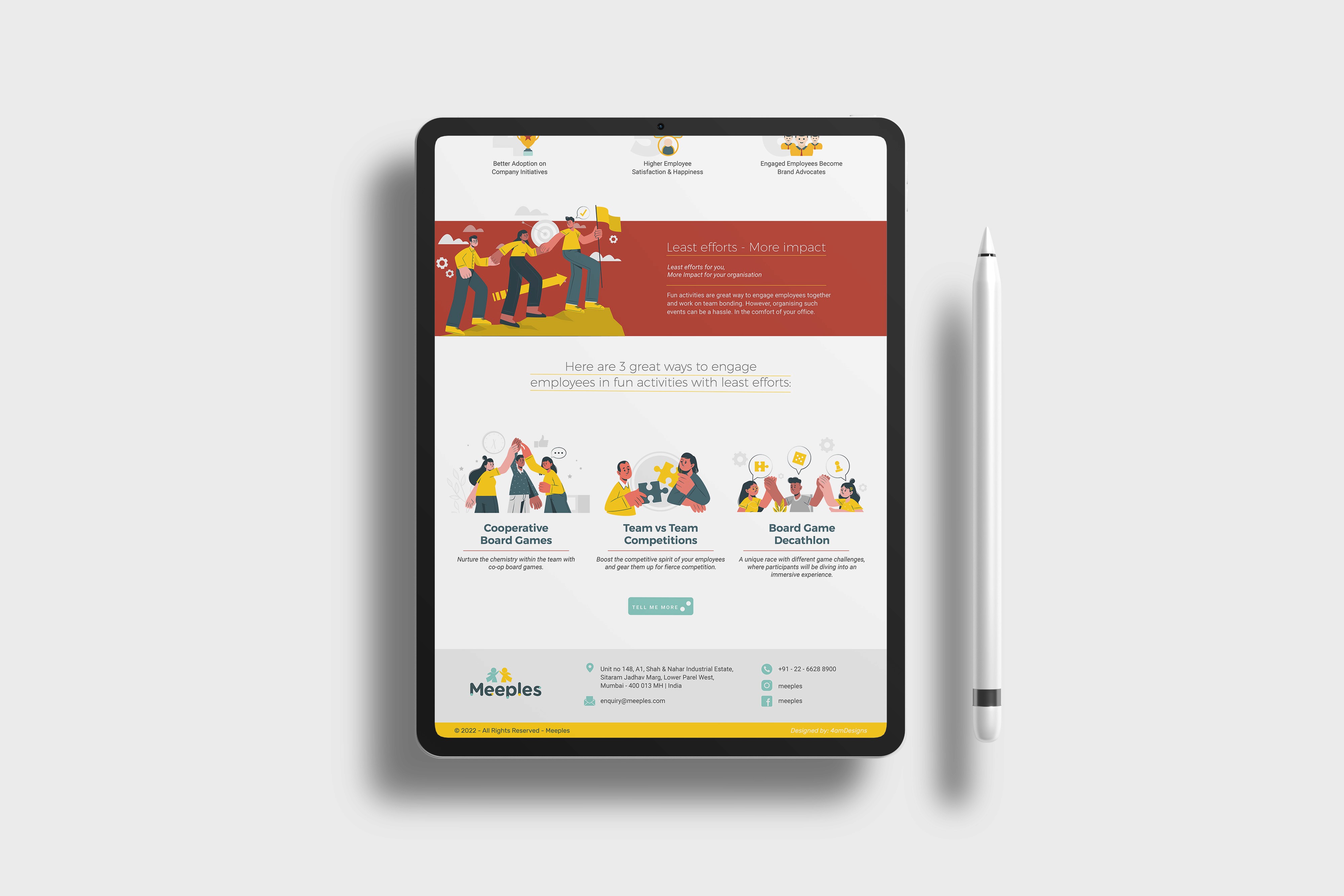 An orange cube-shaped side table is shown.