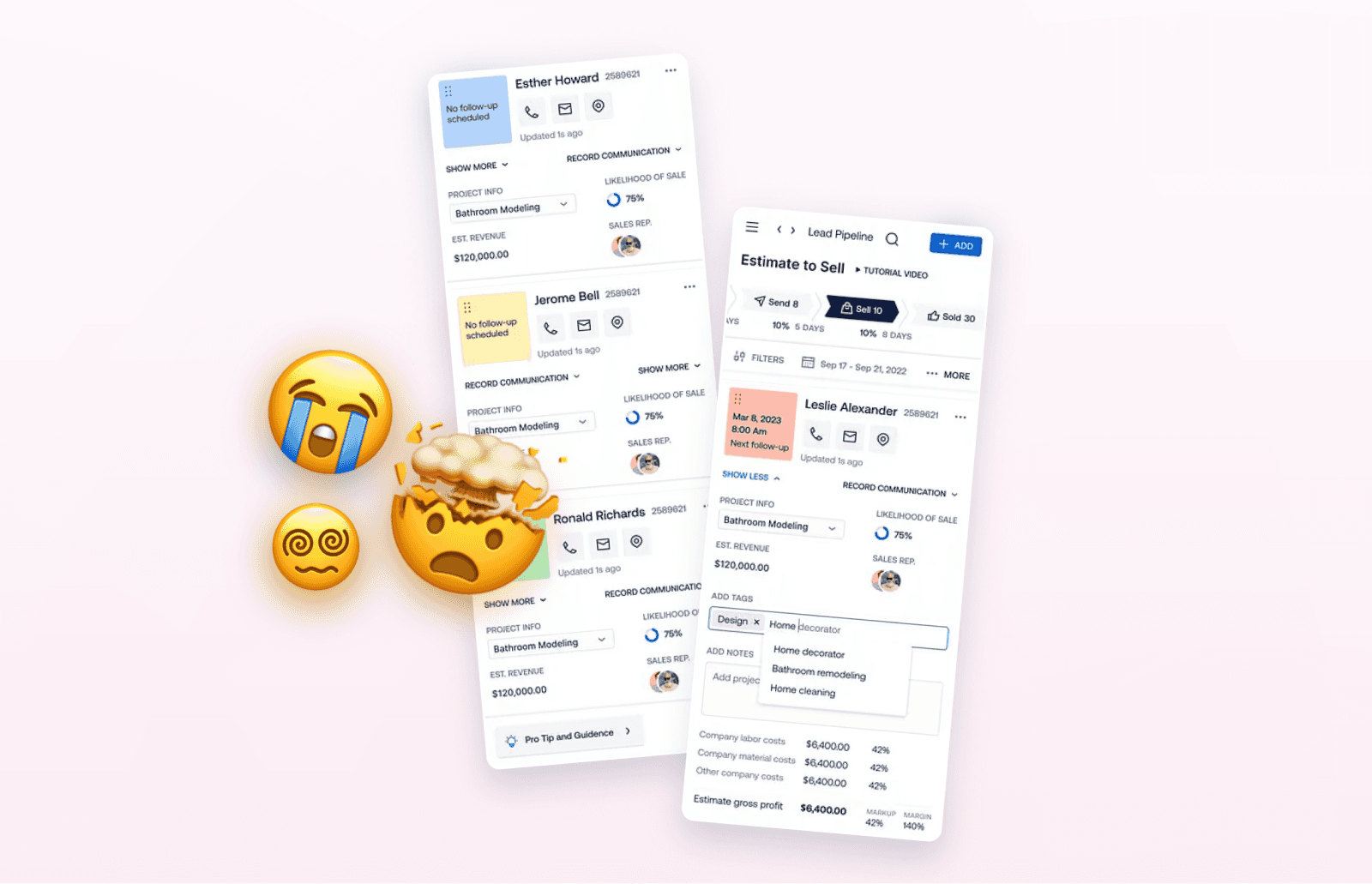 Example showing how adding more elements, styles, or features simply because you can add them is another mistake designers make.