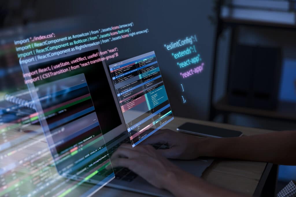 Développeur travaillant sur une intégration API
