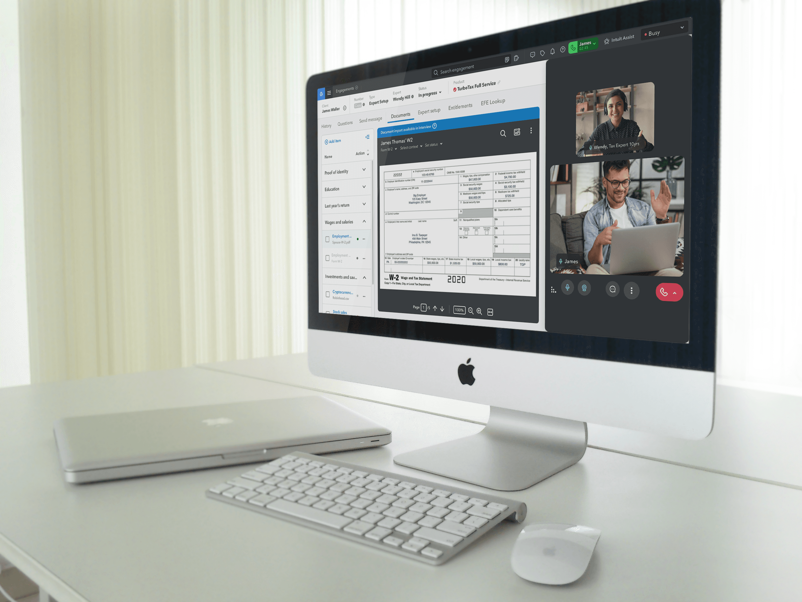 Intuit - Virtual Expert Portal - videocall concept