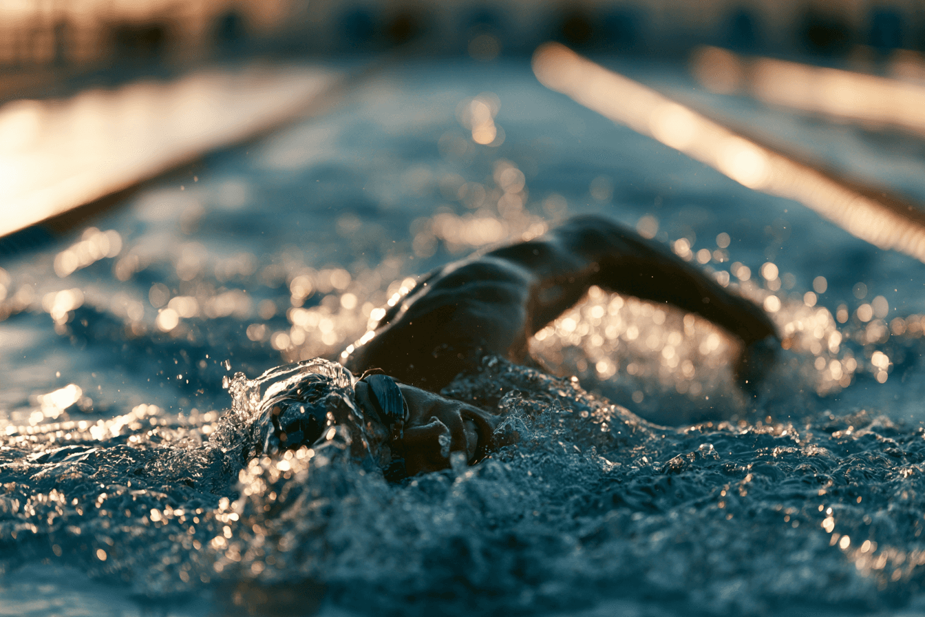 Person swimming