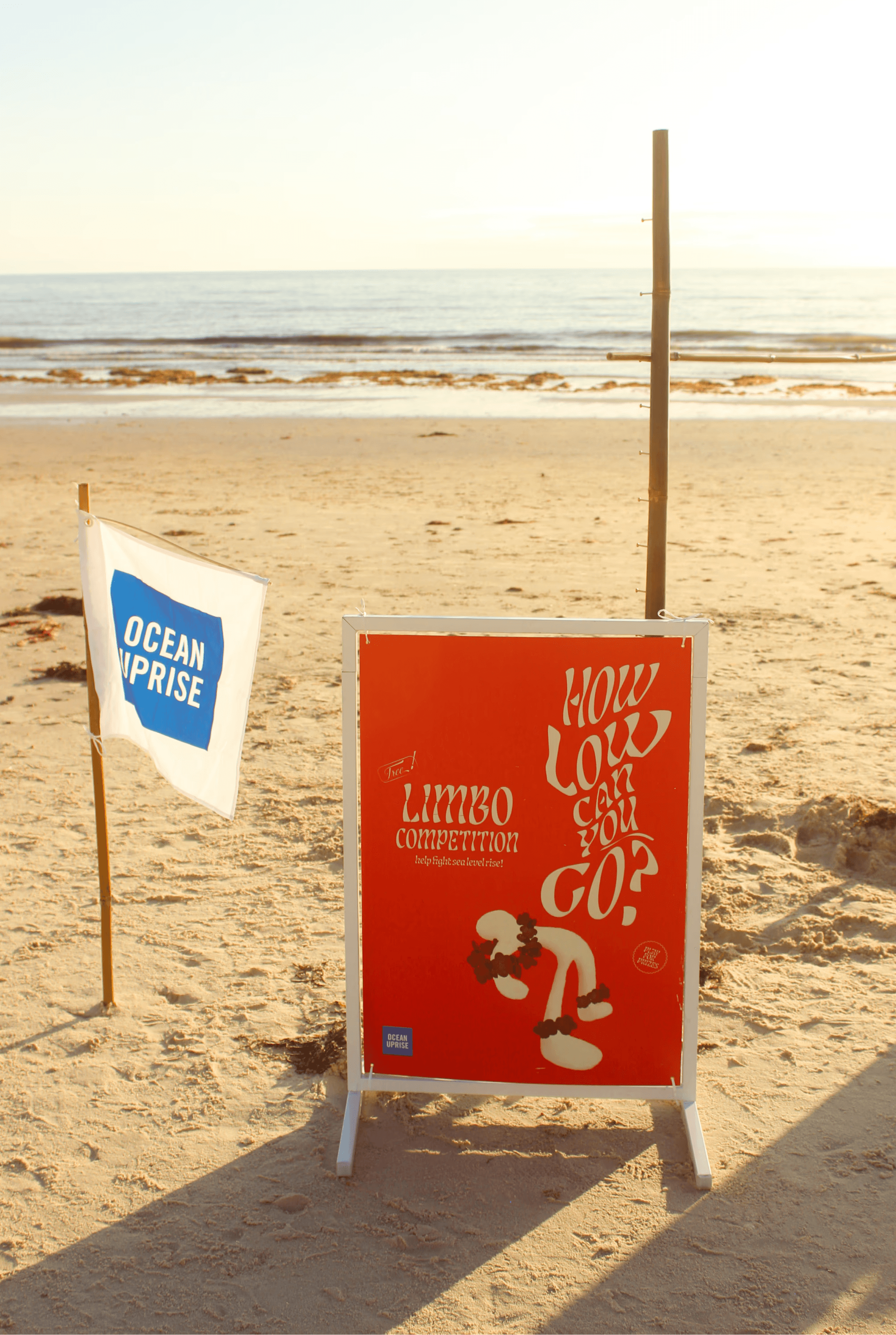 ocean uprise x parley for the oceans internship project - selina donohoe - limbo competition signage design