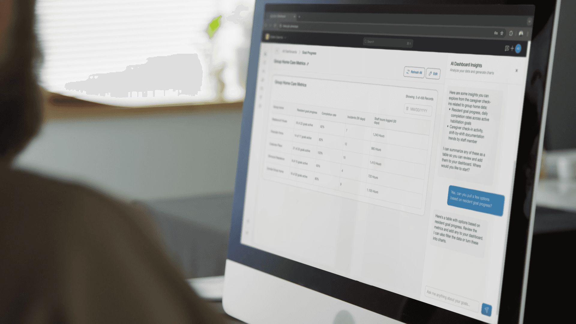 A man using Giv on his computer.