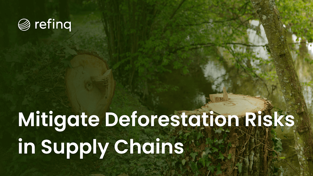 Mitigating deforestation risks in supply chains