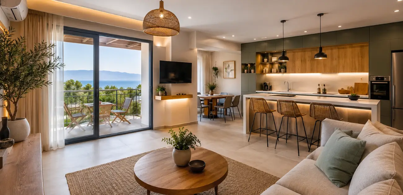 Ανακαινισμένο Airbnb στο Λαύριο με θέα τη Μακρόνησο