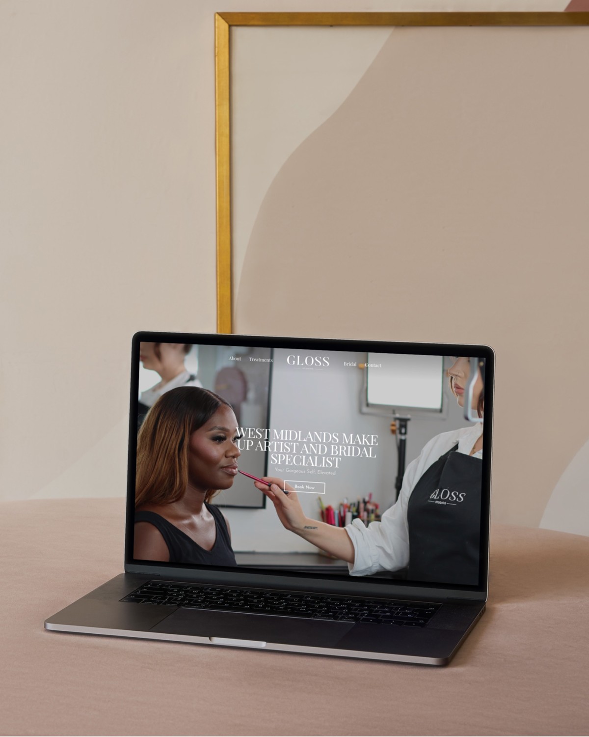 Gloss Studios desktop mockup