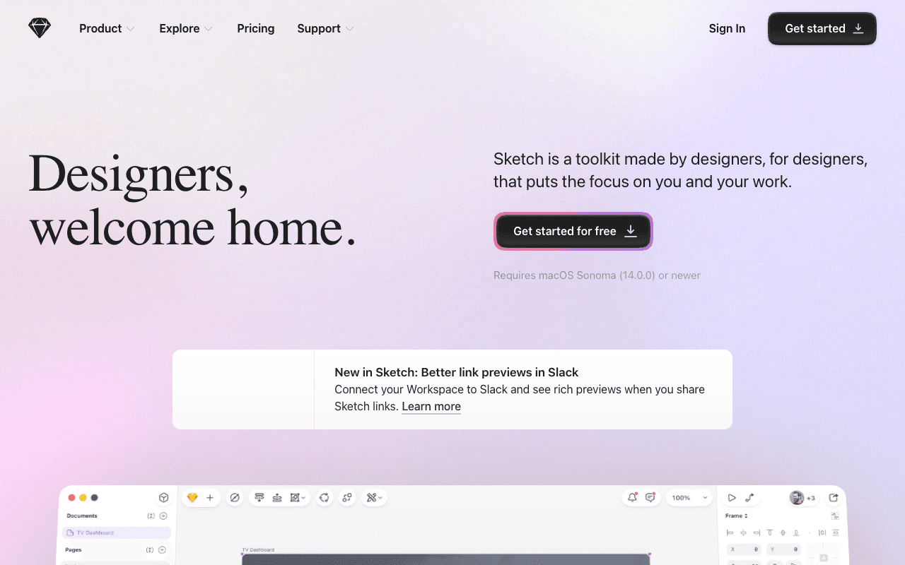 Sketch екранна снимка