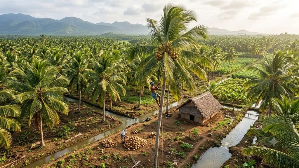 Coconut Tree Farming in india