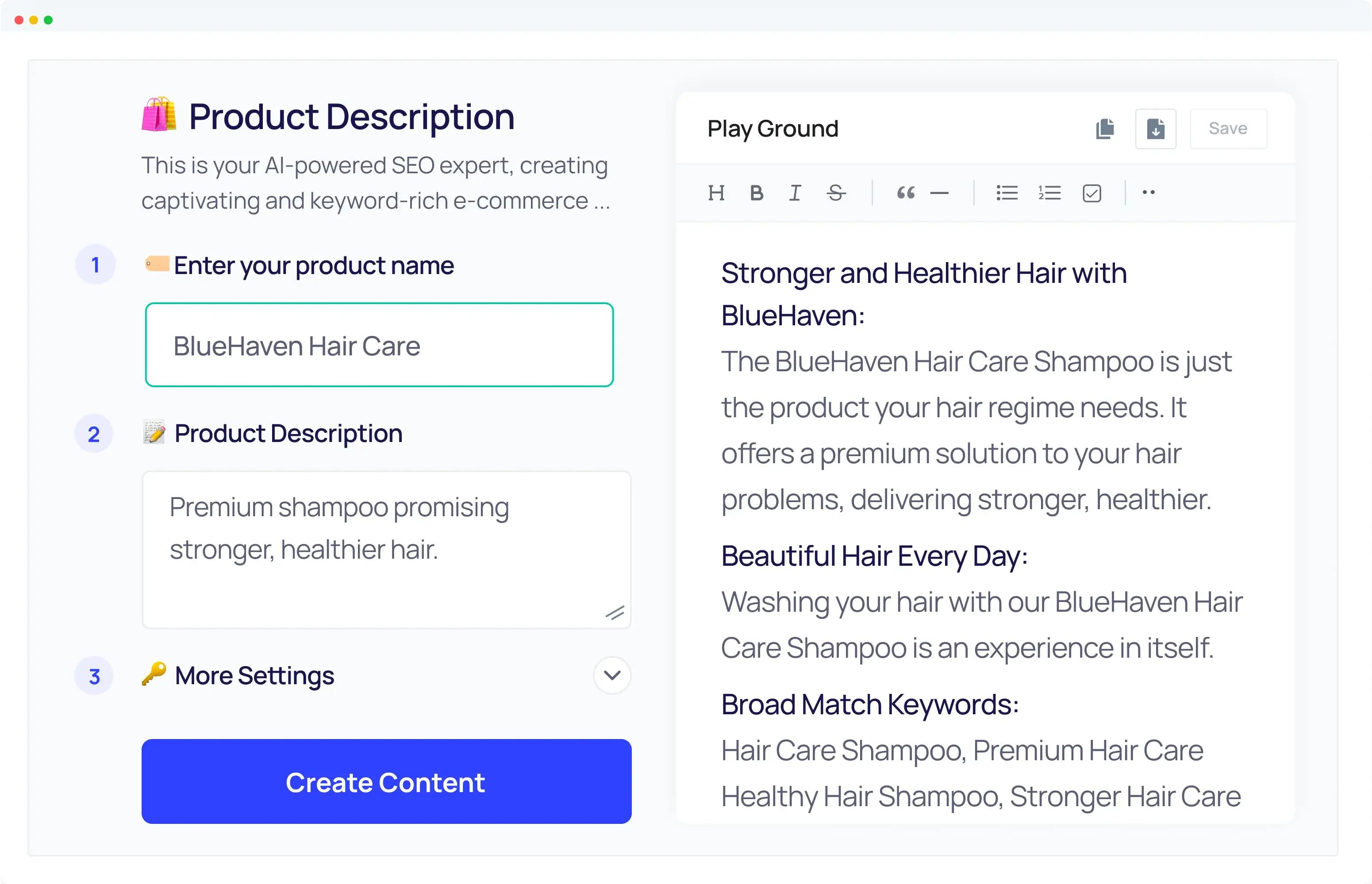 Product Description Generator Example - 6