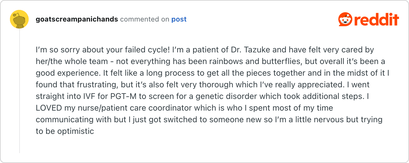 Post on Reddit