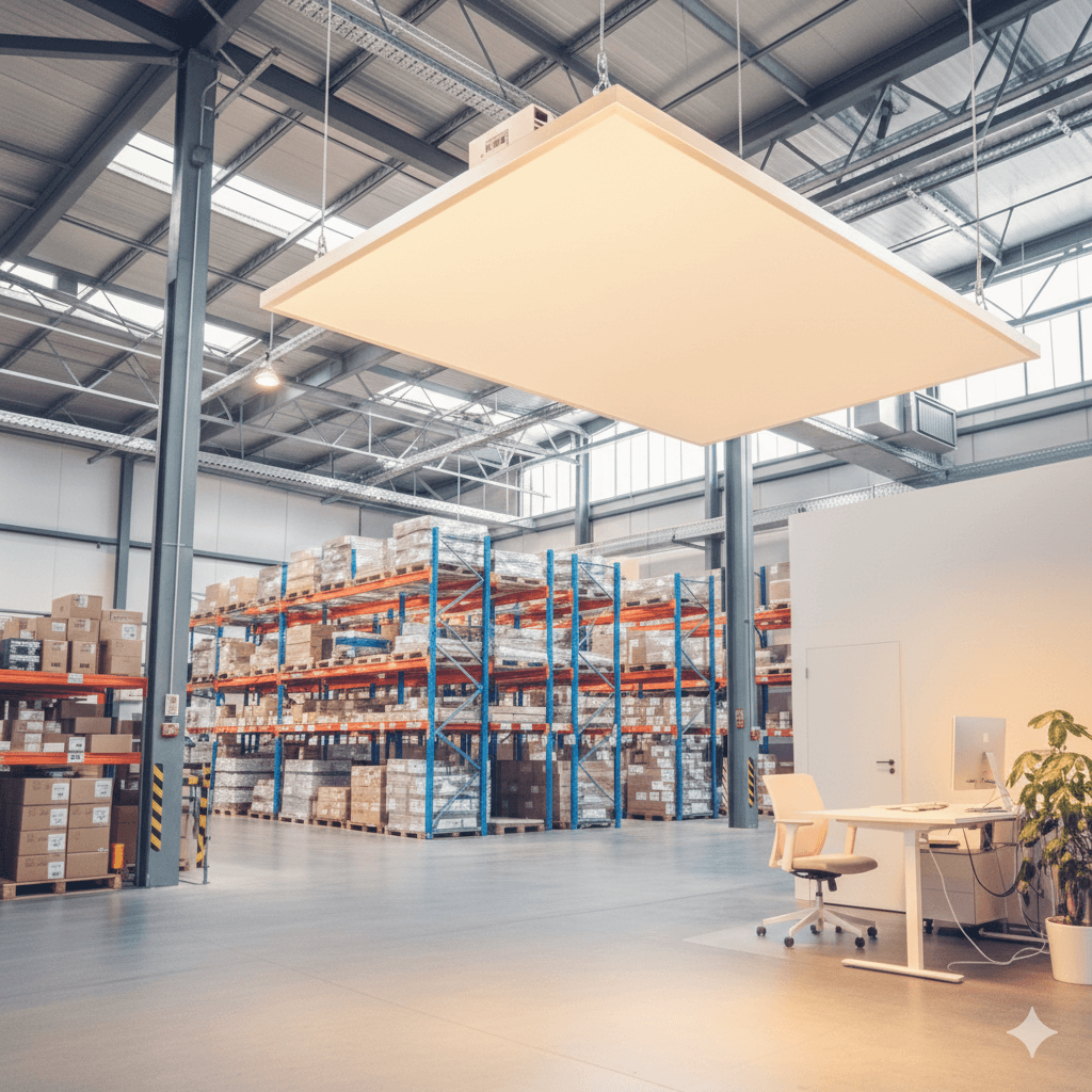 infrared heating for industrial space
