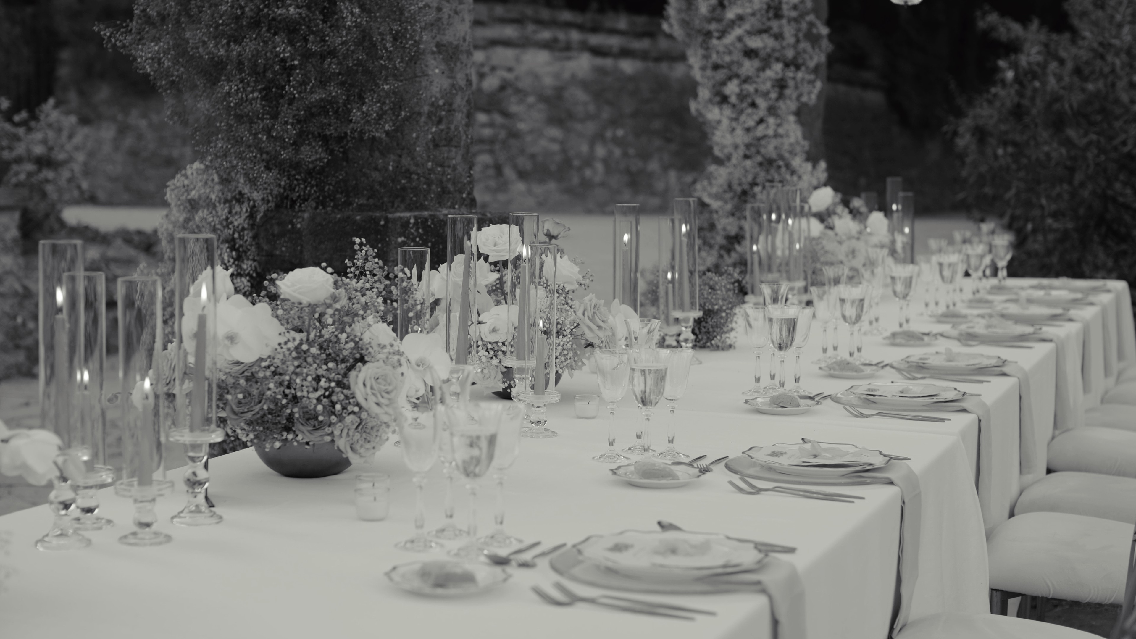 Fashion photoshoot with a woman posing in a dress