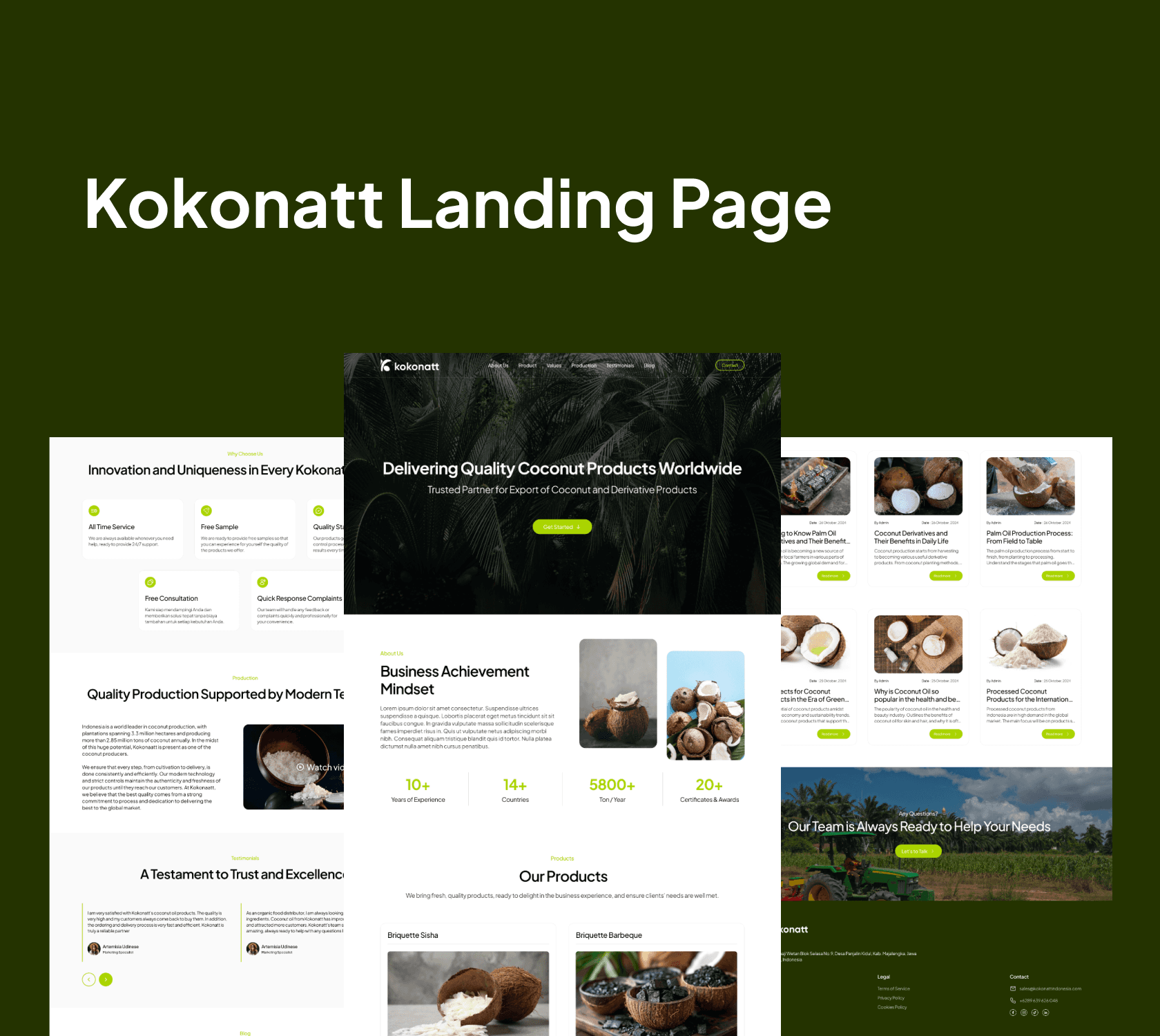 Kokonatt Website