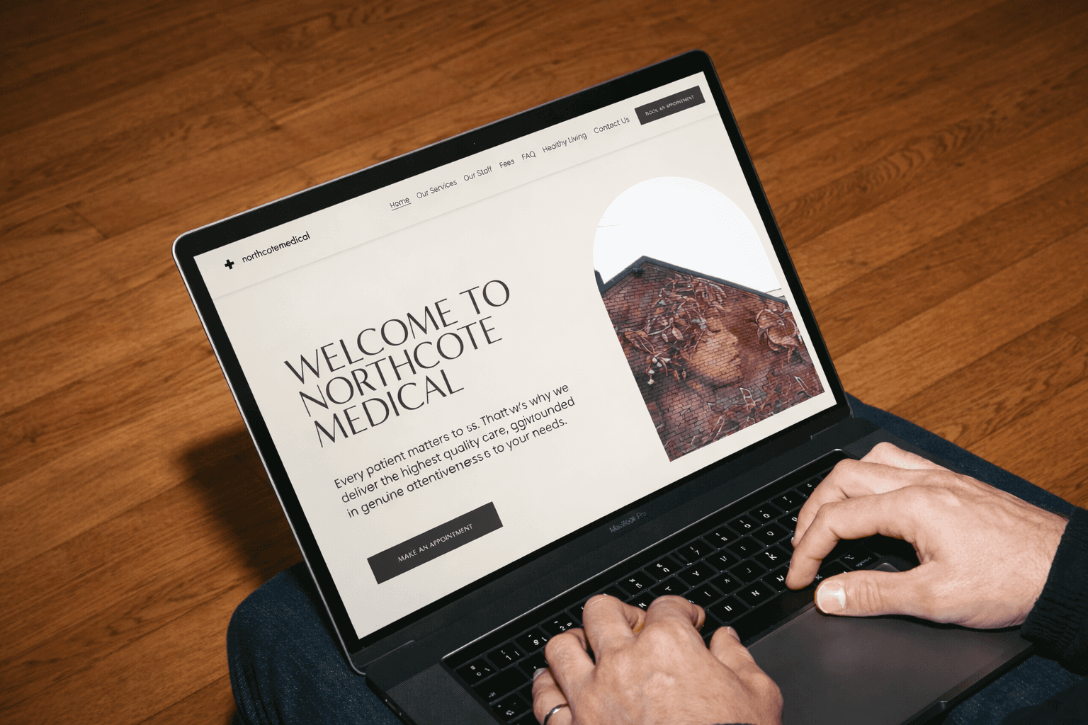 Large rock formations in a desert landscape