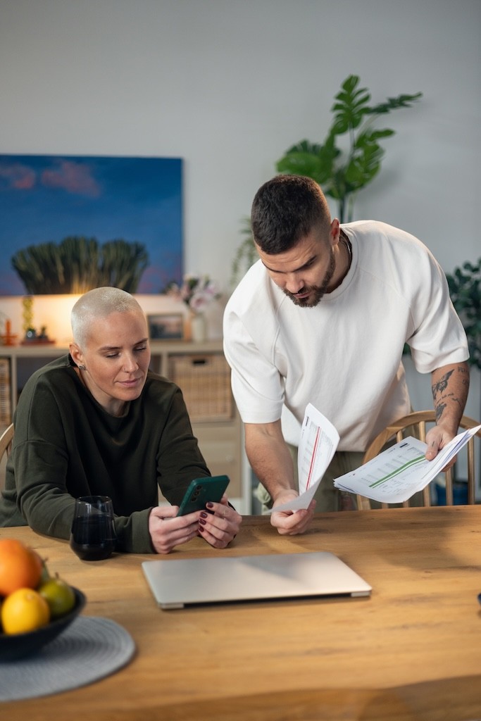 Family borrowing money