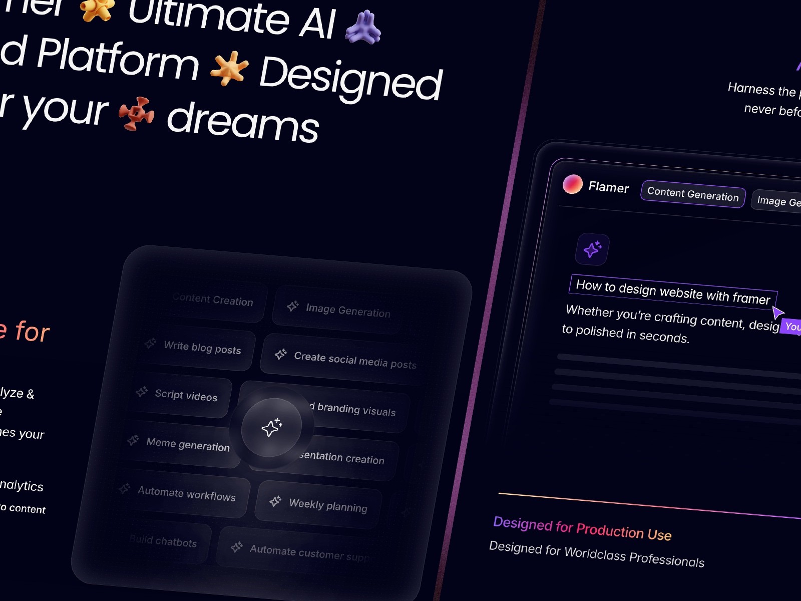 FlamerX — 专业动效 AI 产品官网设计灵感
