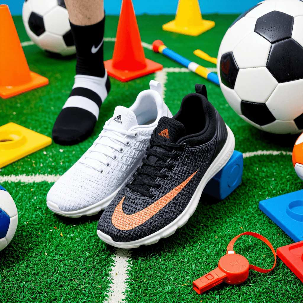 product photography of soccer shoes
