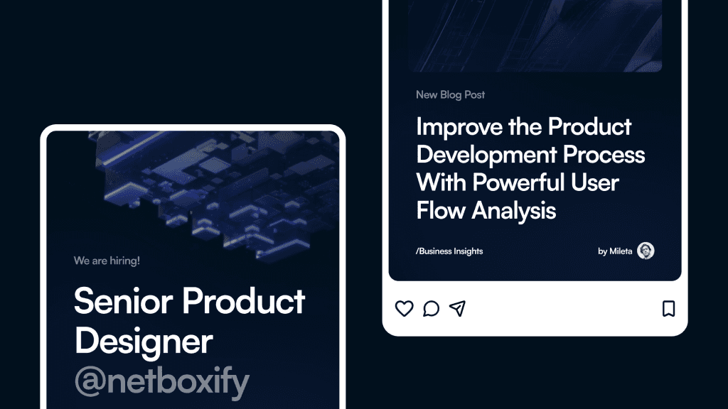 Netboxify social media post design