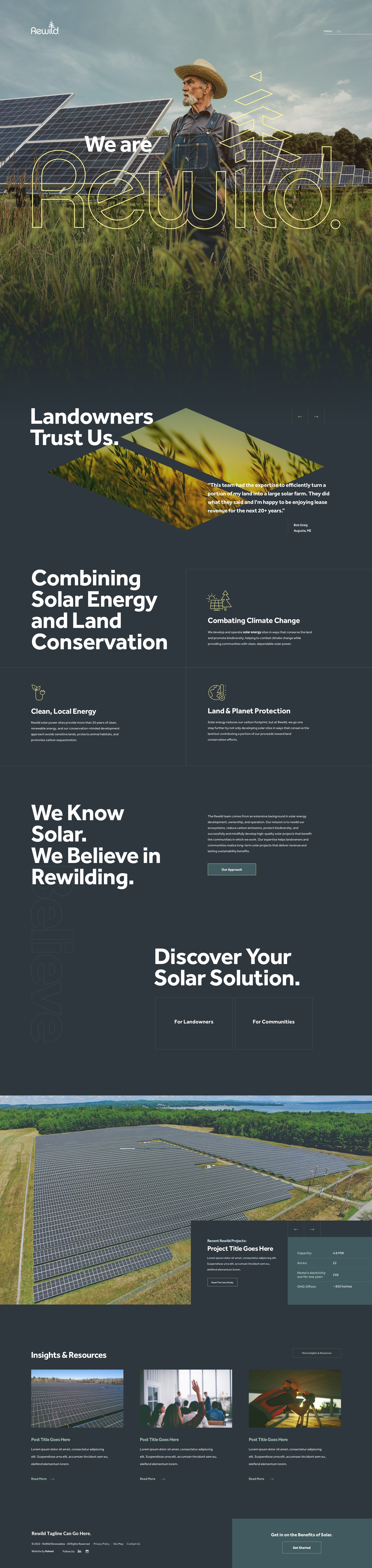 Rewild Homepage
