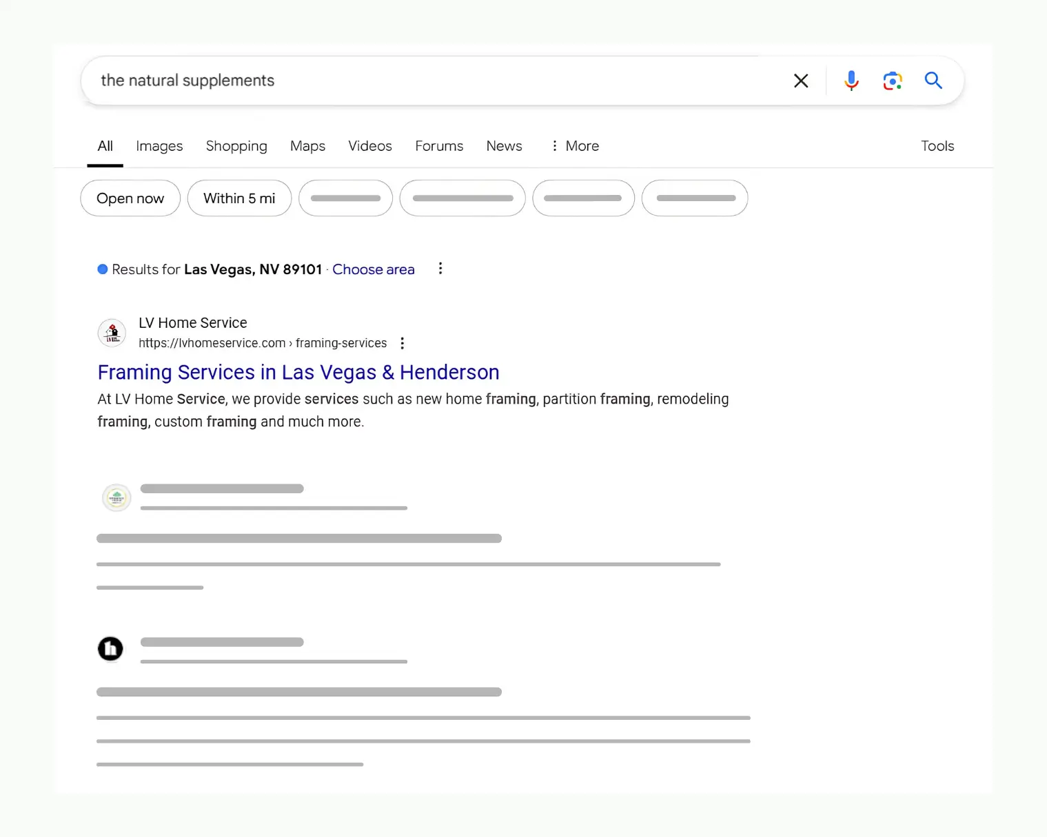 Google AI Overview explaining hydroponic tower gardens and vertical farming system.