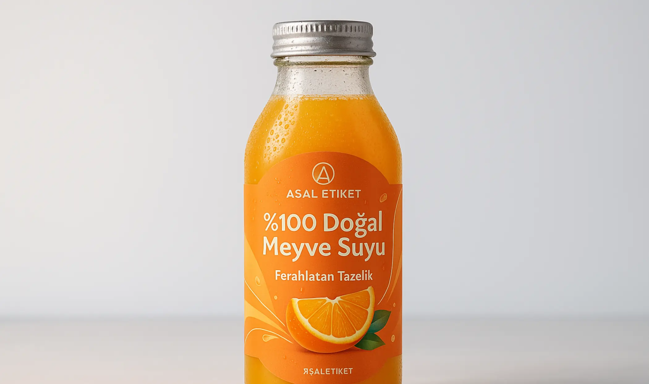 meyve suyu şişesi etiketi