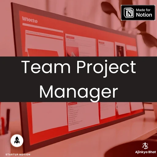 Free Notion Team Project Manager Template Thumbnail