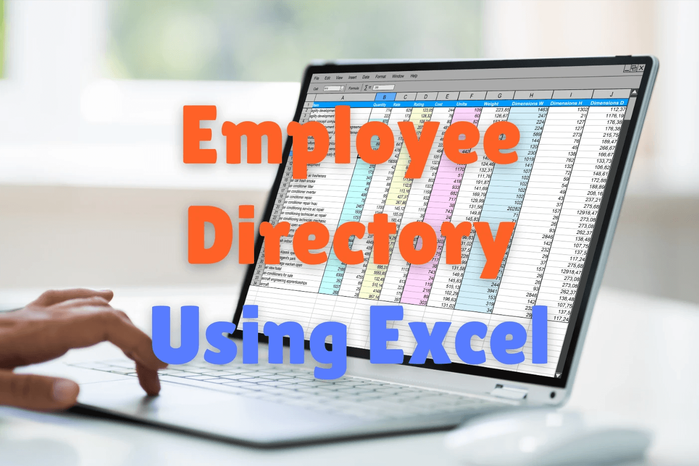 Employee Directory Using Excel