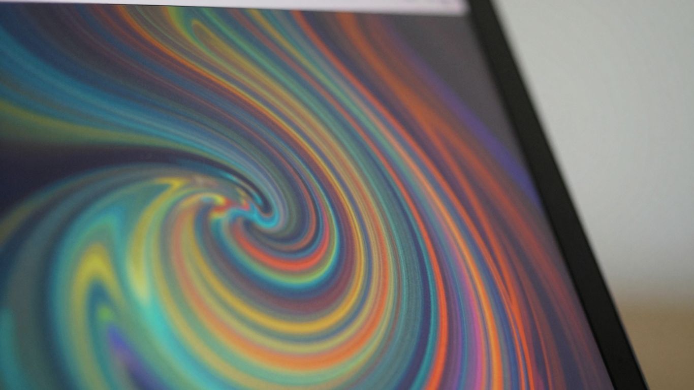 AI-generated political ad creative on a screen.