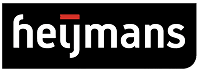 Logo van Heijmans,  witte letters op een zwarte achtergrond