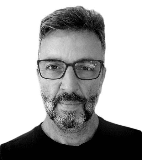 man in black button-up shirt