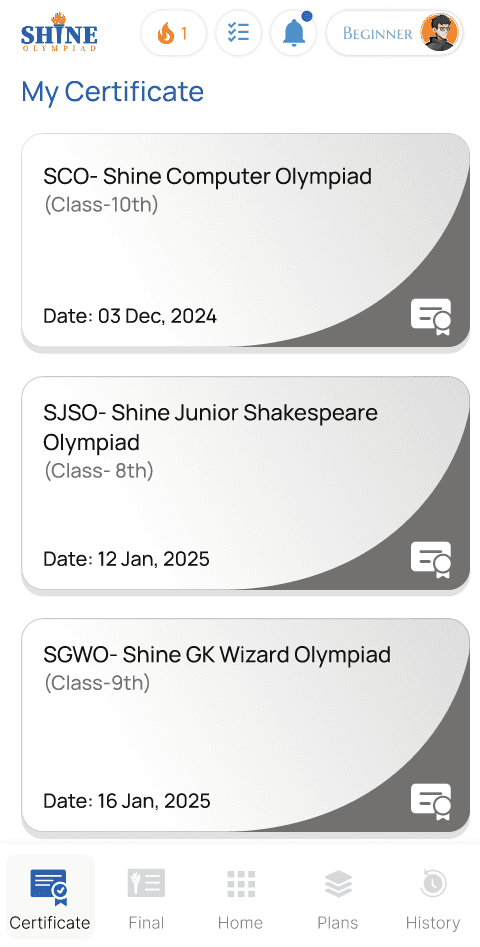 Shine mobile screen 5
