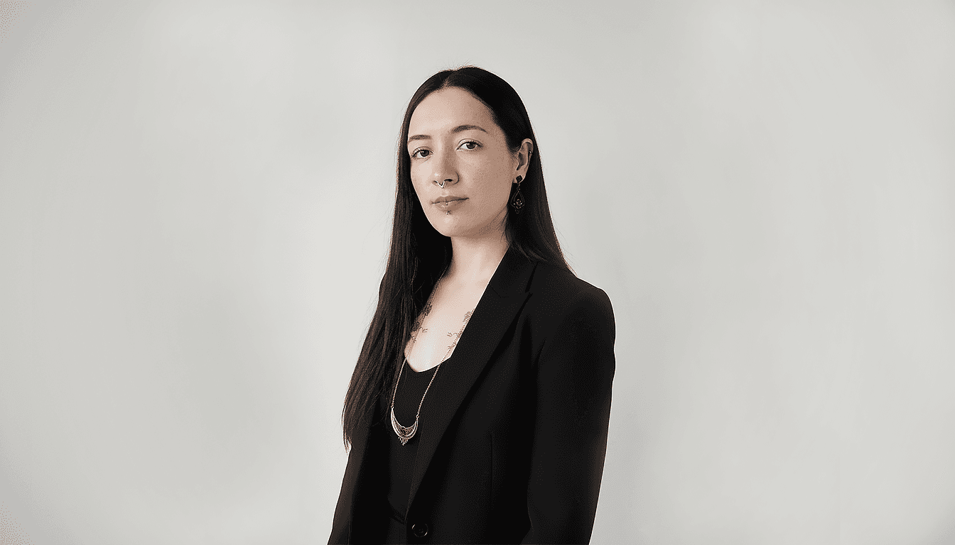 Woman with color palette