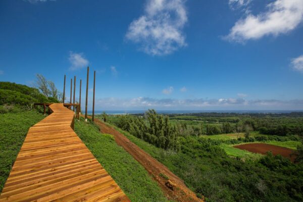 Climbworks zipline trail overlooking Keana Farms