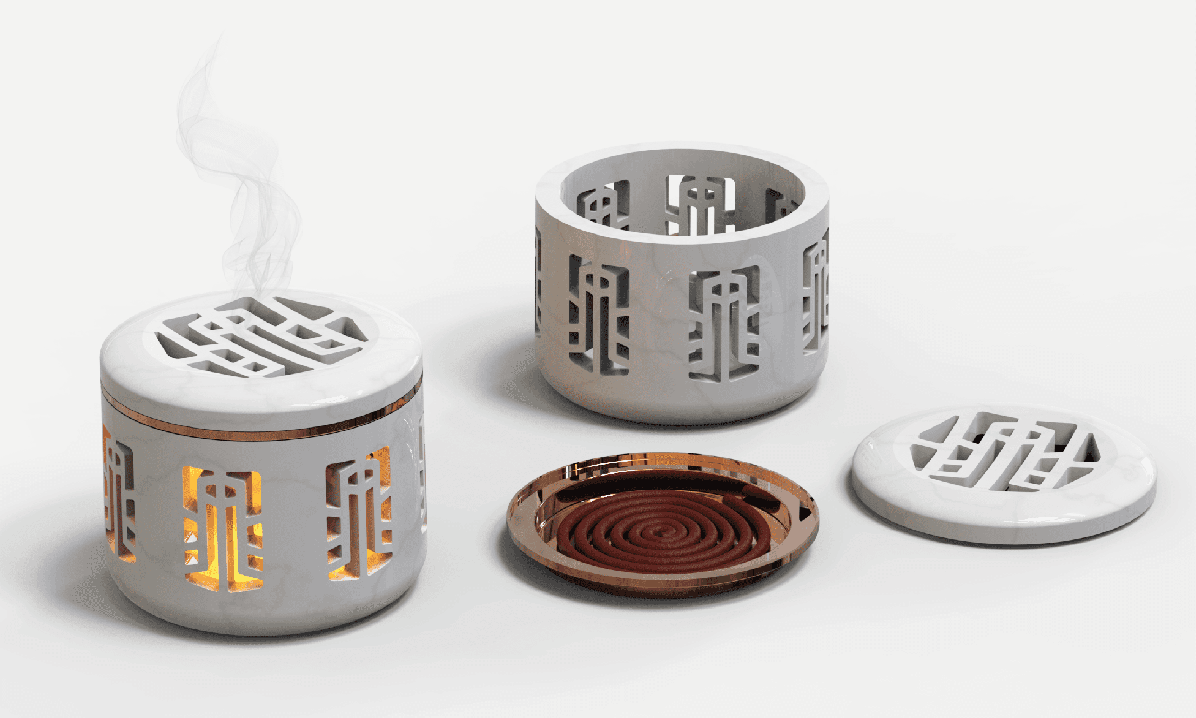 Fiskos Design Studio | Mist Candle & Incense Holder