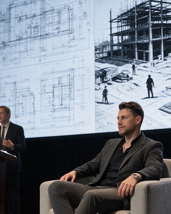Kirill Samarits, founder of real estate marketing agency TERAMOK, on stage at Chicago Build 2026