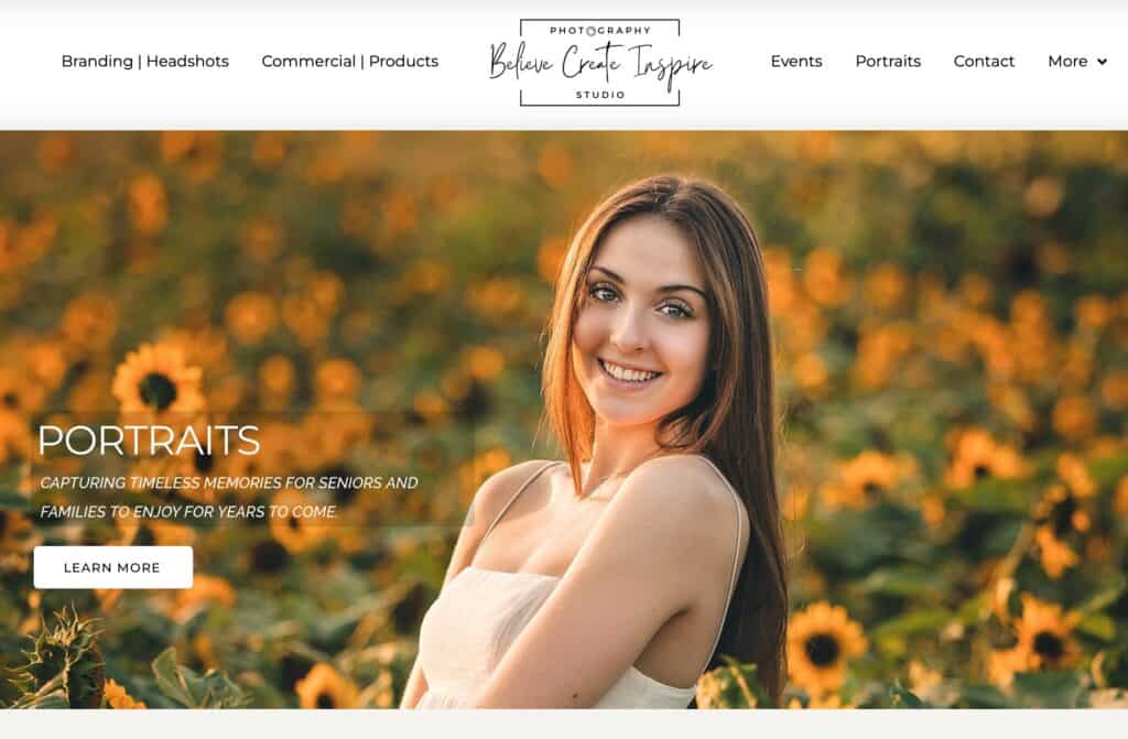 Amy Tedrow Photographer of Believe Create Inspire screenshot