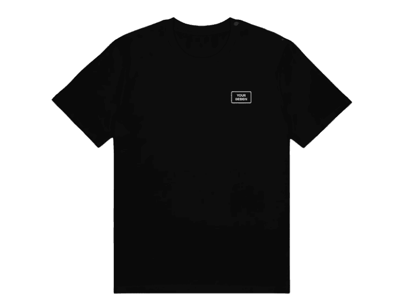 black premium custom tshirt