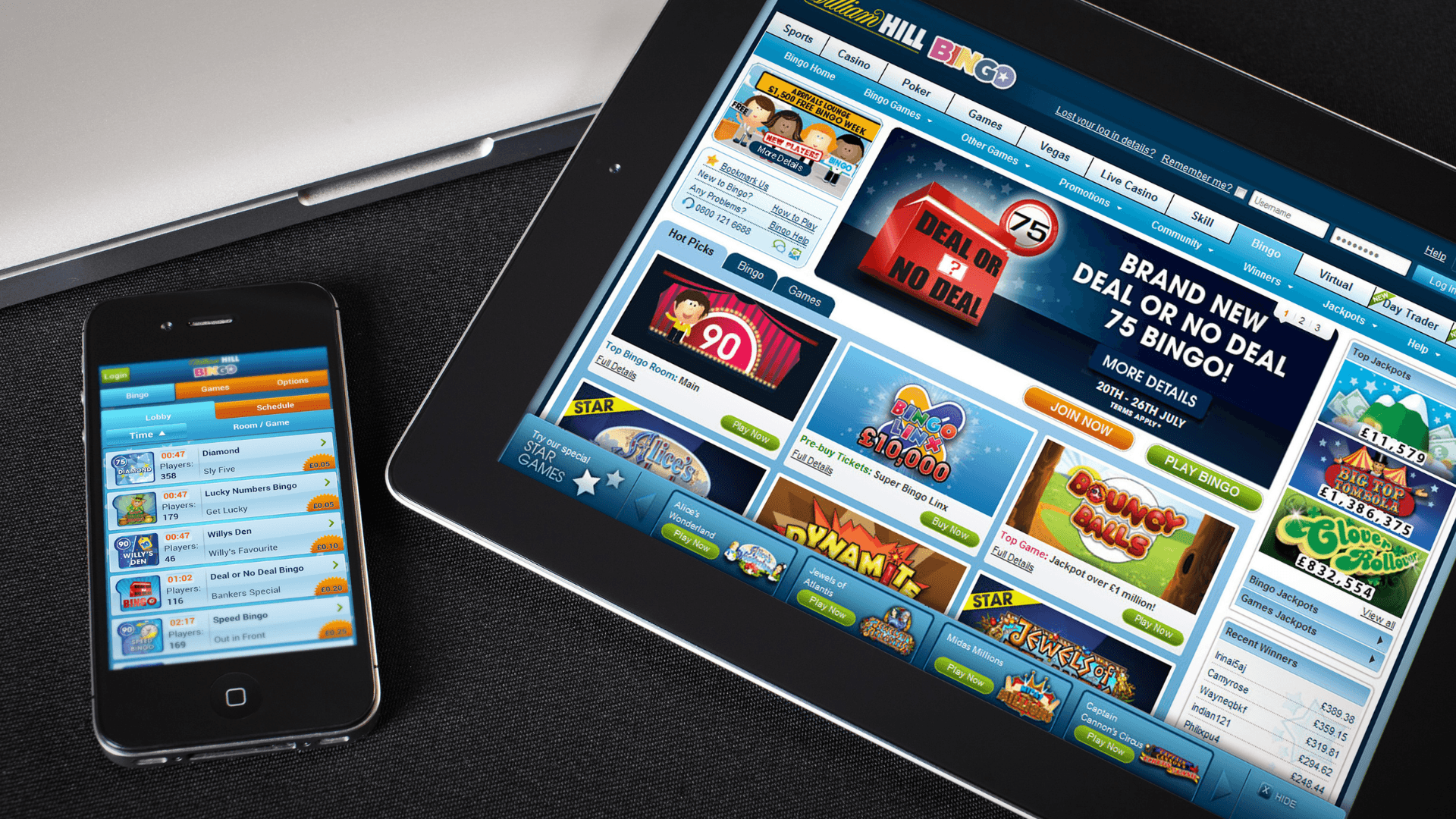 William Hill's website