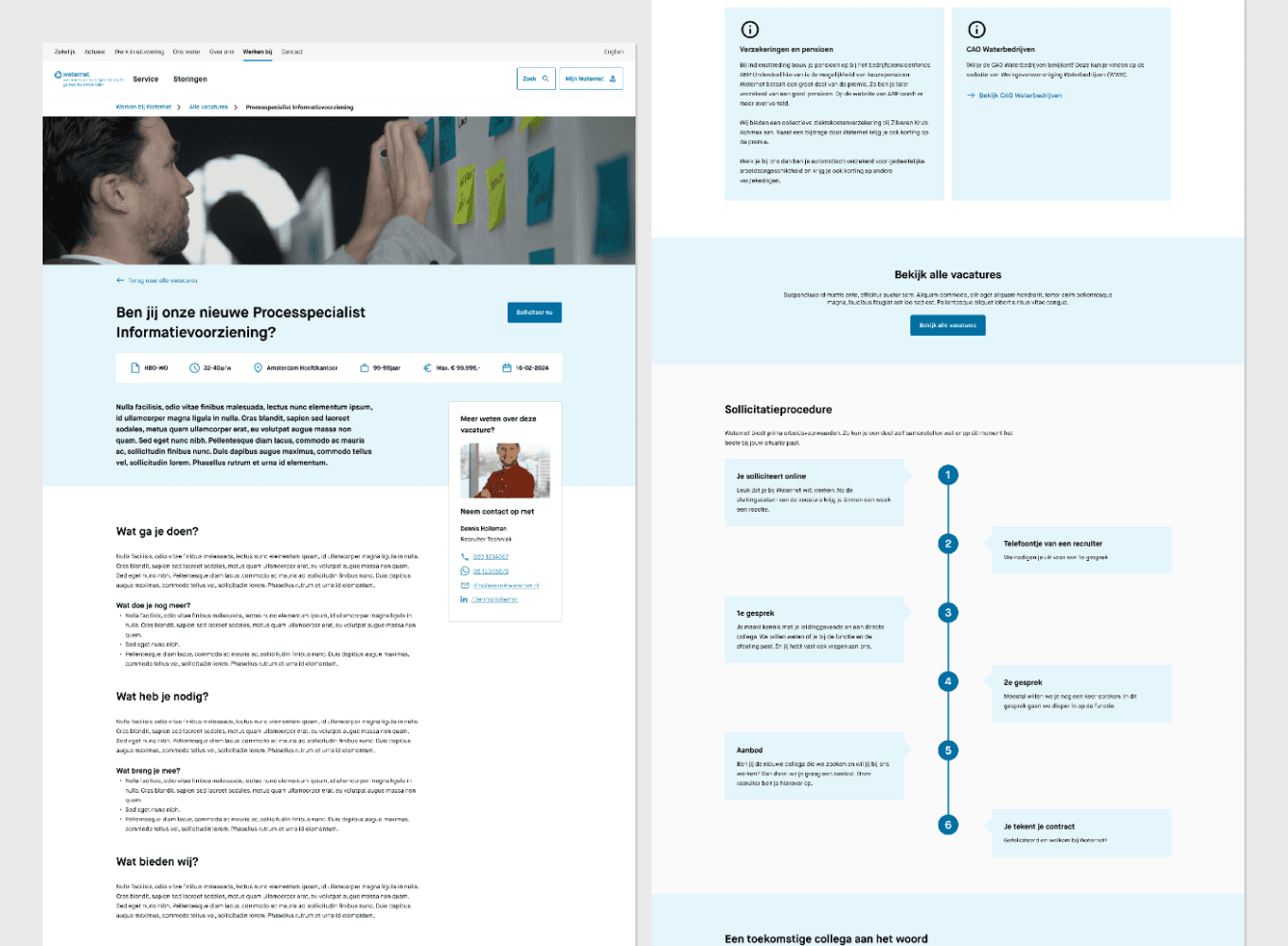 UX-UI Design Waternet Amsterdam in mei 2025 door Freelance Senior Brand & UX-UI Designer Michiel  Nagtegaal / Mr. Upside uit Voorburg