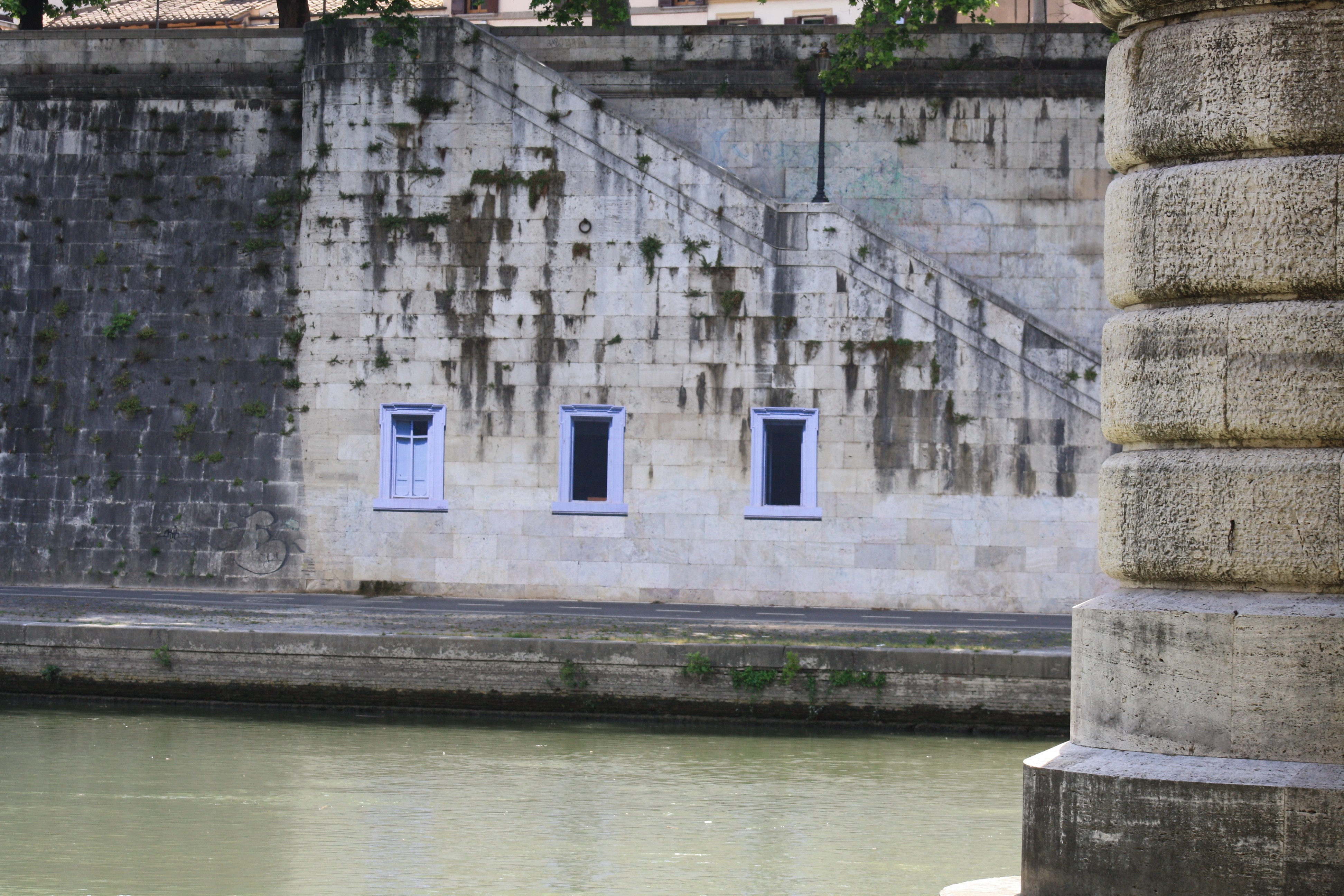 Collage on wall, Rome 2011