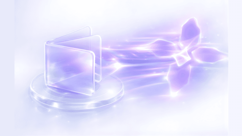 Glass Wallet - transparent digital wallet showing in-wallet distribution
