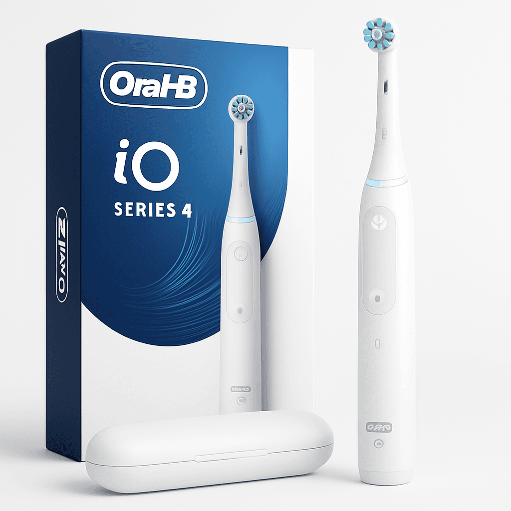 Oral-B iO Series 4 Electric Toothbrush with (1) Brush Head, Rechargeable, White
