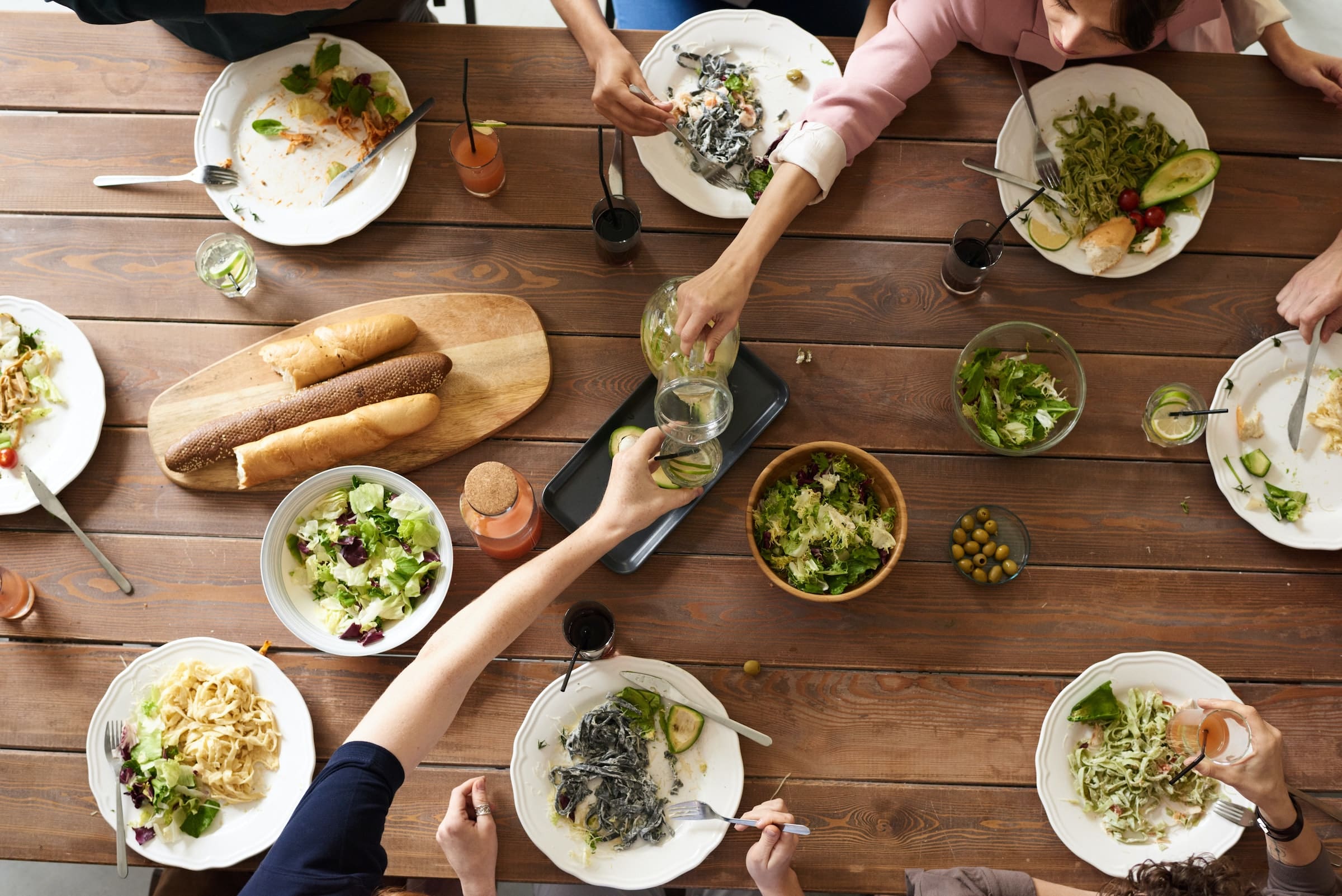 table of food