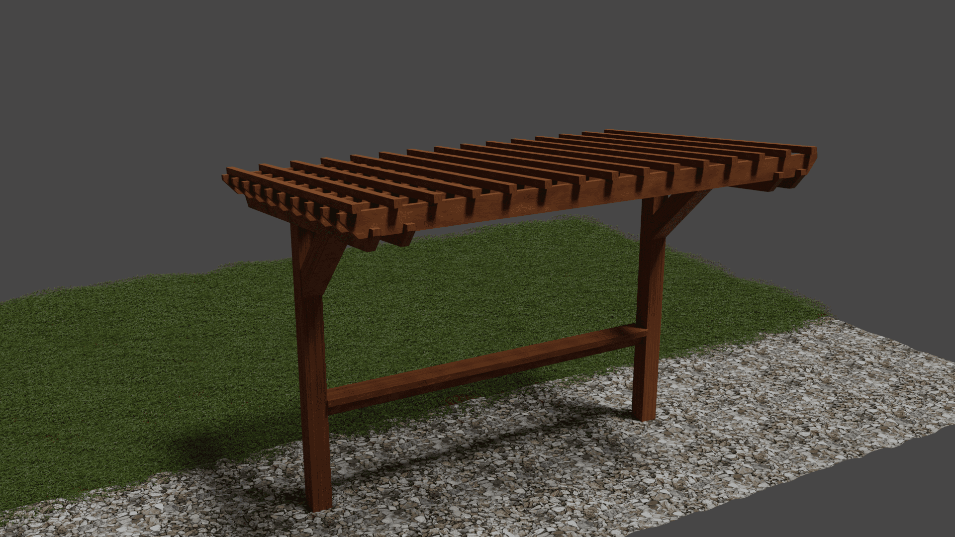 3D Rendering of a Pergola