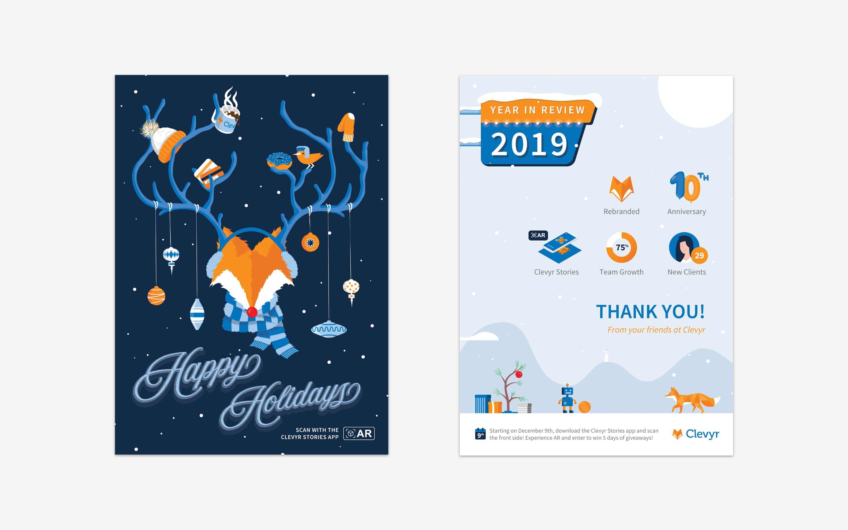 Happy Holidays Marketing card