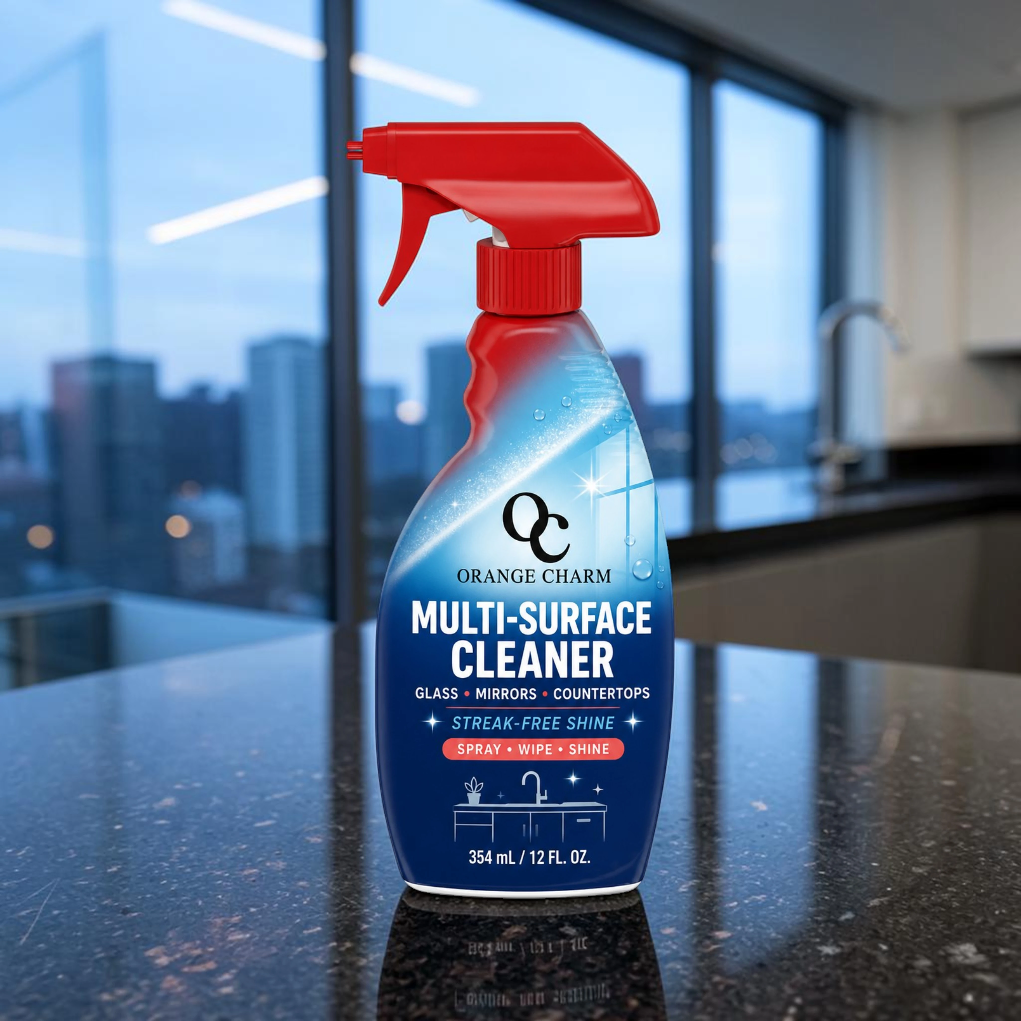 Private label multipurpose cleaning spray in trigger bottle
