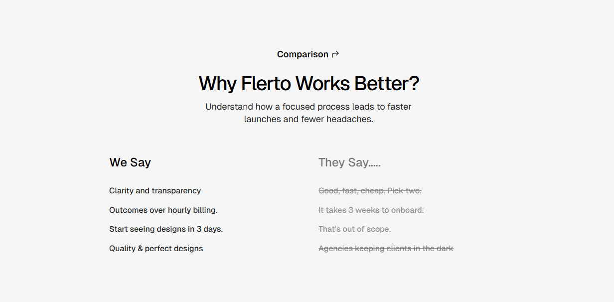 Framer Comparison Component