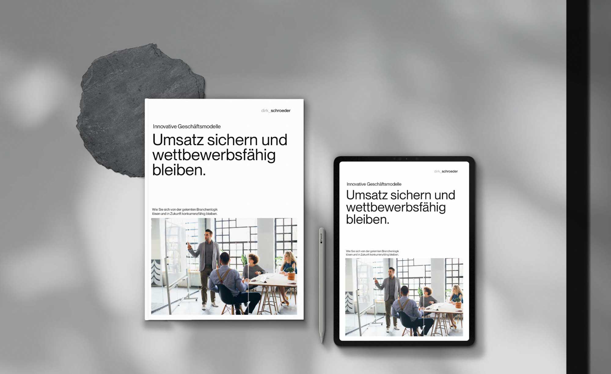 Whitepaper-Titelseite für Dirk Schröder – inhaltlich tief, visuell strukturiert
