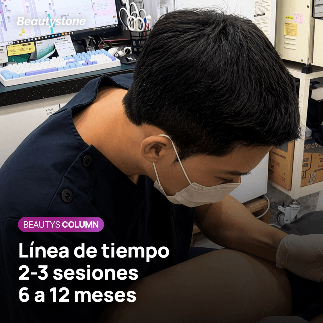 Línea de tiempo del Juvelook según el número de sesiones