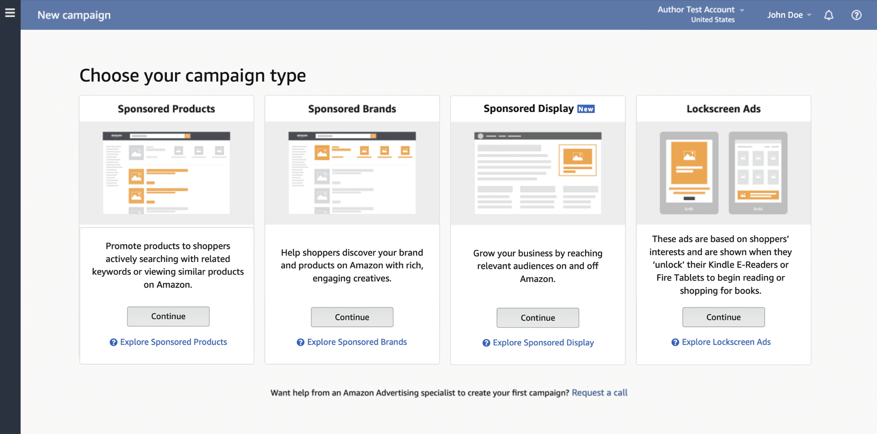 Sponsored Display added as a campaign type for Kindle Direct Publishing authors.